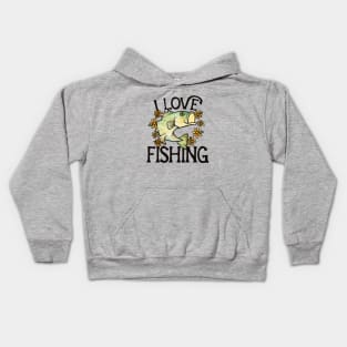 I love fishing Kids Hoodie